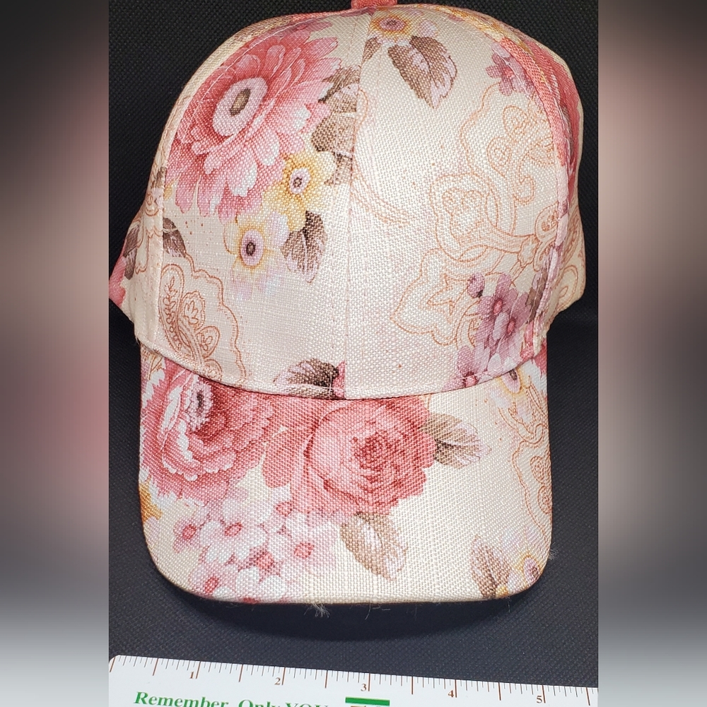 Rose Print Hat